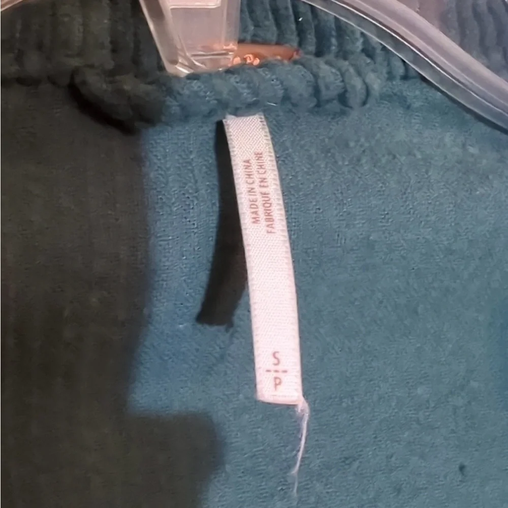 Free People Green Corduroy Jacket with Rust Accent - Picture 7 of 14